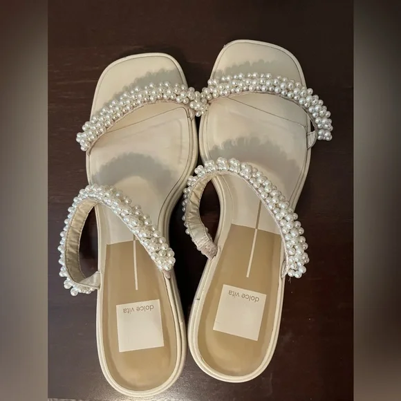 Dolce Vita River Pearl Heels- Vanilla pearls - Picture 1 of 4